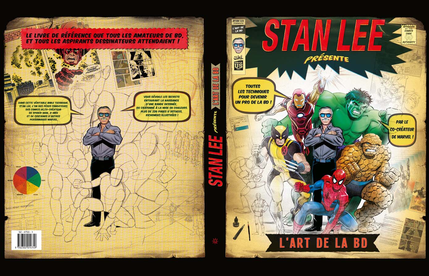 Direction artistique et graphisme de la bande dessinée Stan Lee l'art de la BD