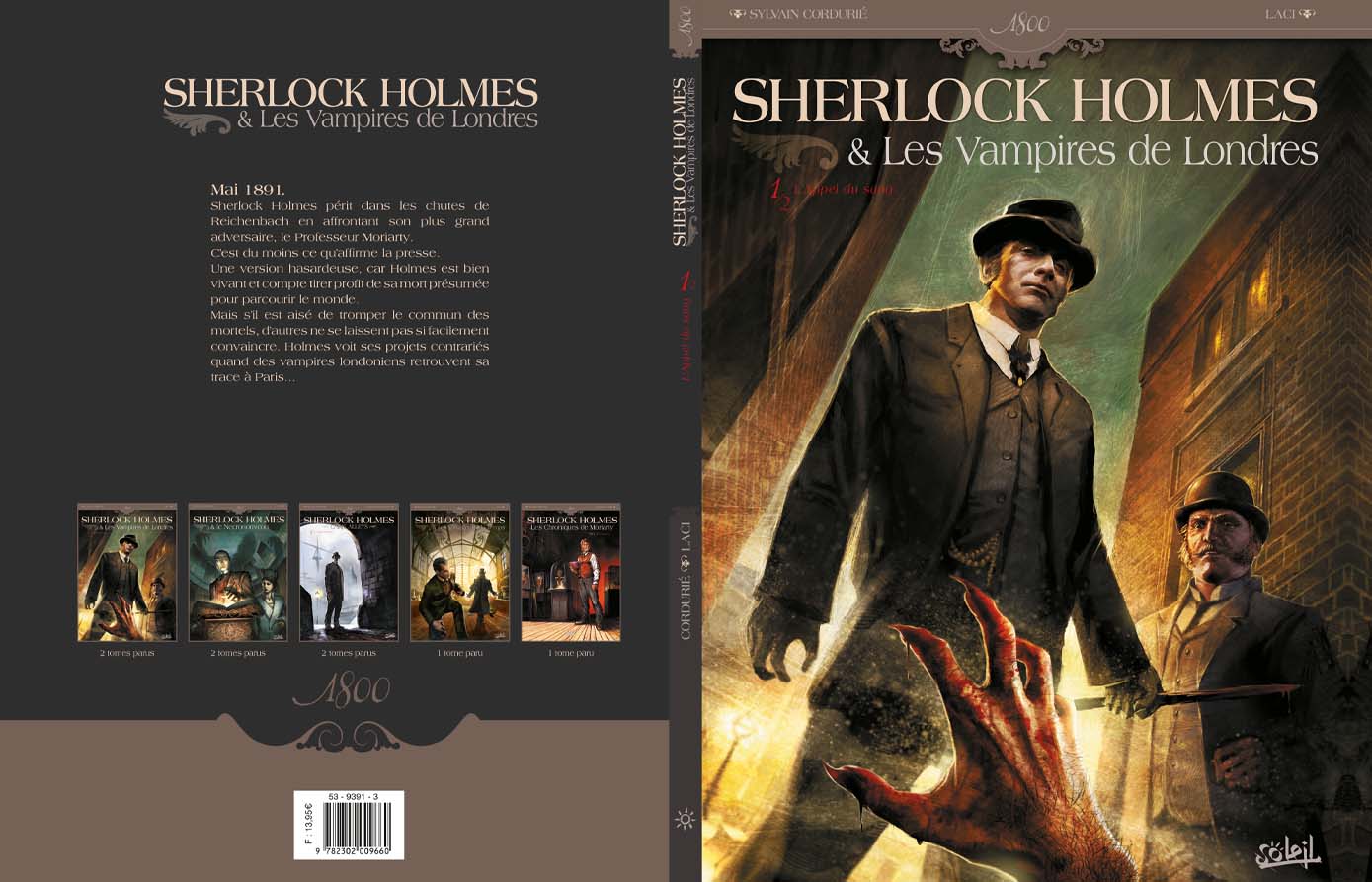 Direction artistique et graphisme de la bande dessinée Sherlock Holmes