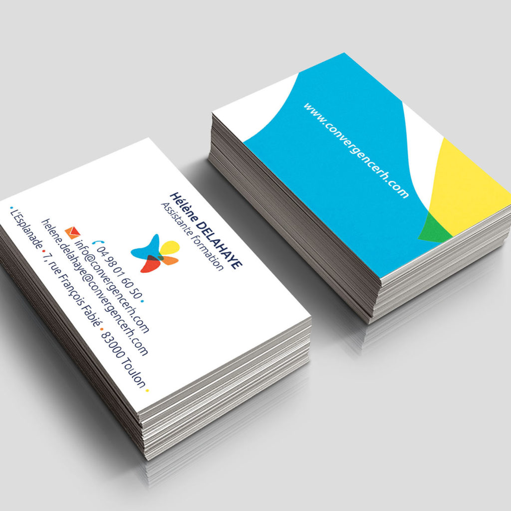 conception graphique maquette carte de visite communication