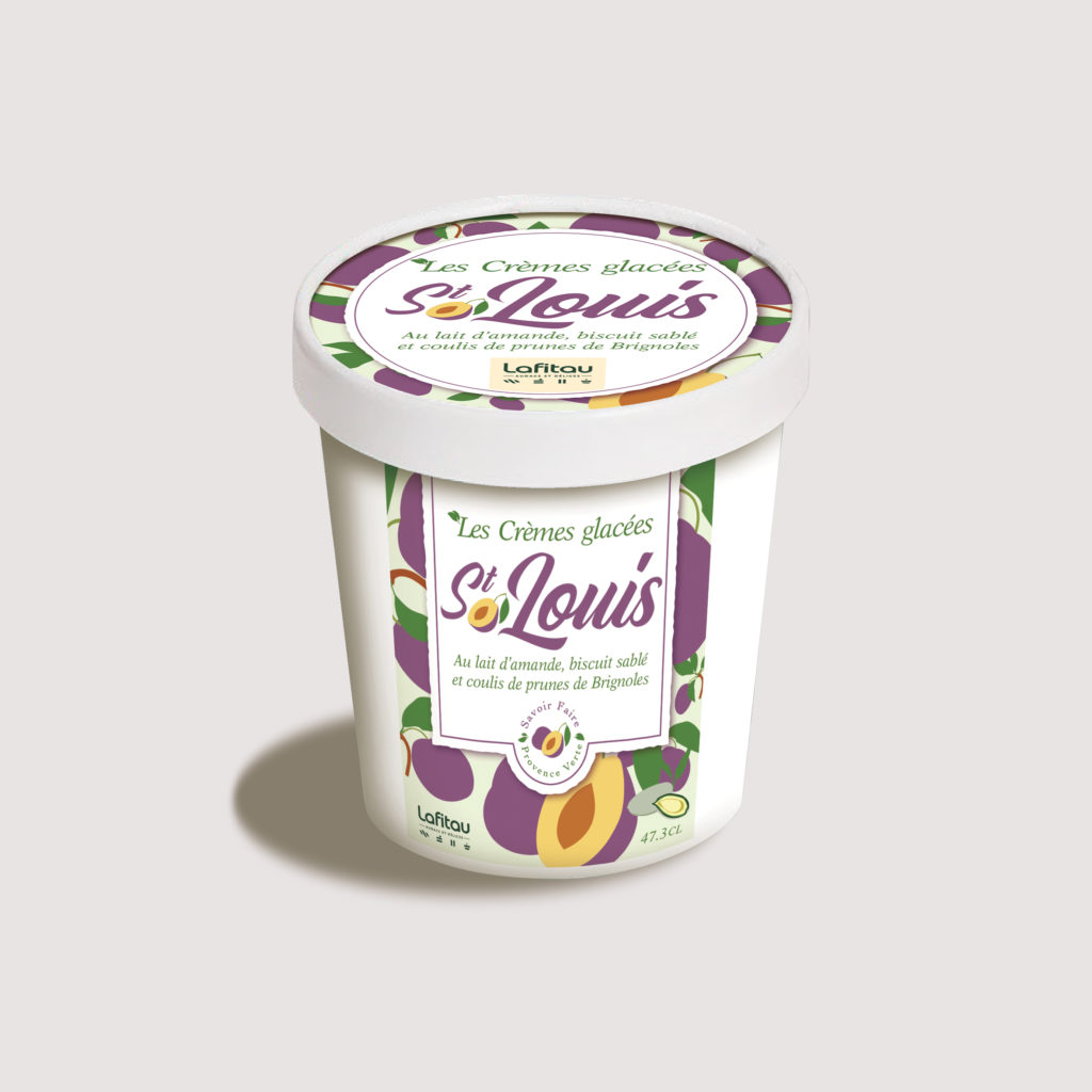 lafitau graphisme packaging étiquette crème glacée