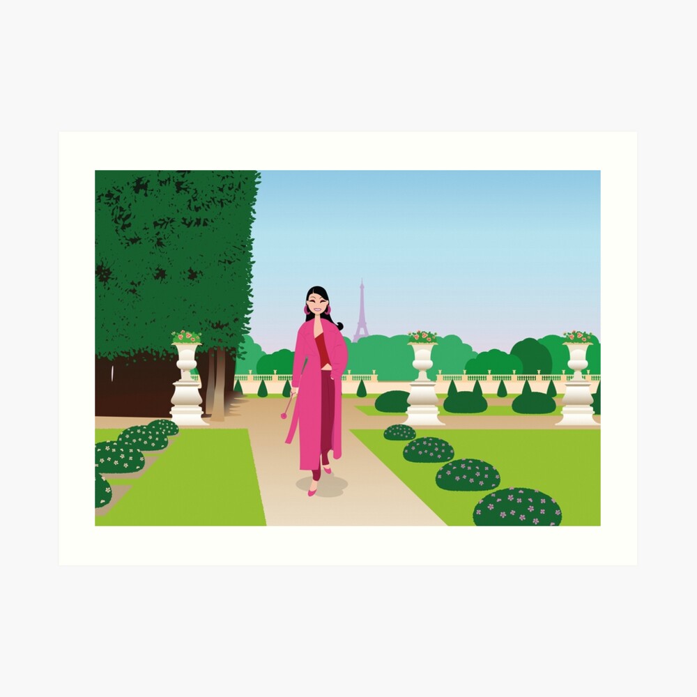 Paris Jardin du Luxembourg impression artistique ladstudio redbubble