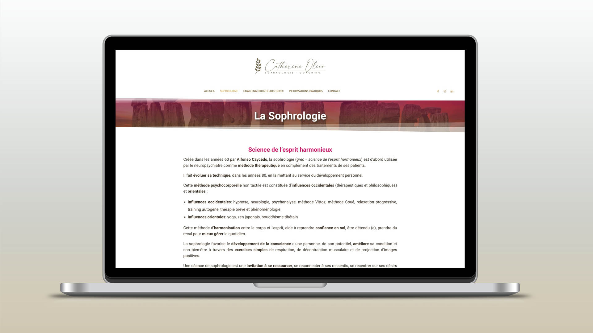 Megalithescp web design graphisme mise en page web charte graphique site internet l.a.d studio 83 Toulon