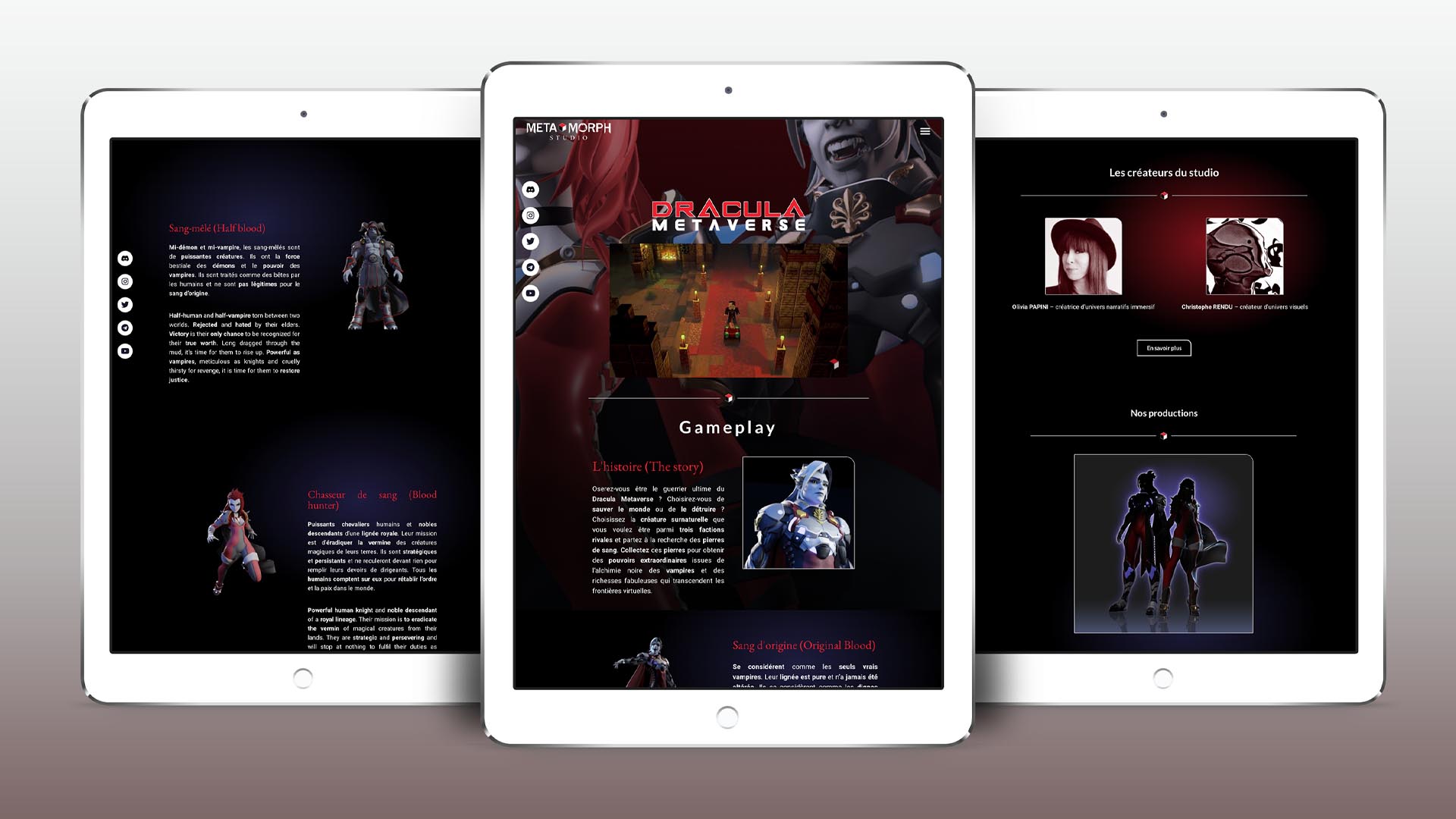 Metamorph studio charte graphique site internet web design l.a.d studio 83 Toulon