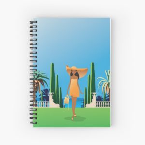 French riviera cahier à spirale ladstudio redbubble