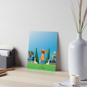 French riviera impression rigide French riviera impression montée sur bois ladstudio redbubble