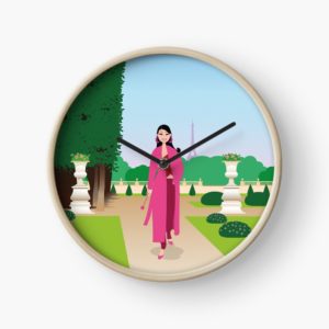Paris Jardin du Luxembourg horloge ladstudio redbubble