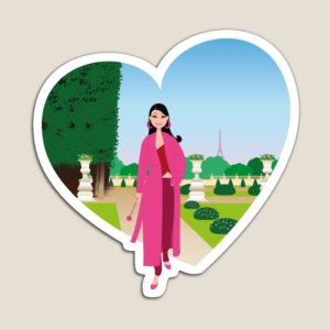 Paris Jardin du Luxembourg magnet ladstudio redbubble